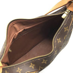 Louis Vuitton Monogram Boulogne Leather Shoulder Bag Brown — view 8