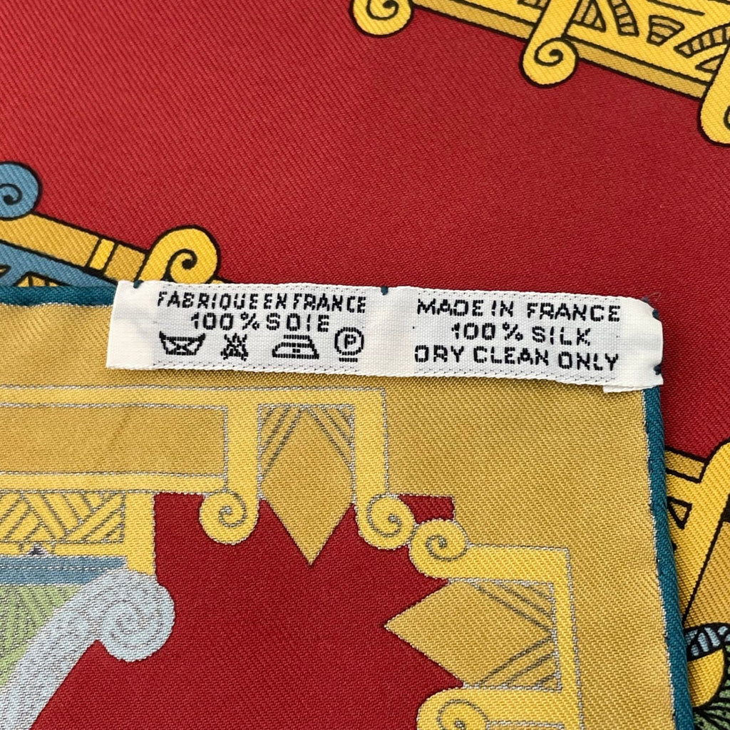 Hermes Scarf Carre 90 Astres Et Soleils Celestial Bodies and Sun Multicolor Silk — view 7