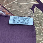 Hermes Carre 90 Scarf Vendanges Brown Silk — view 6