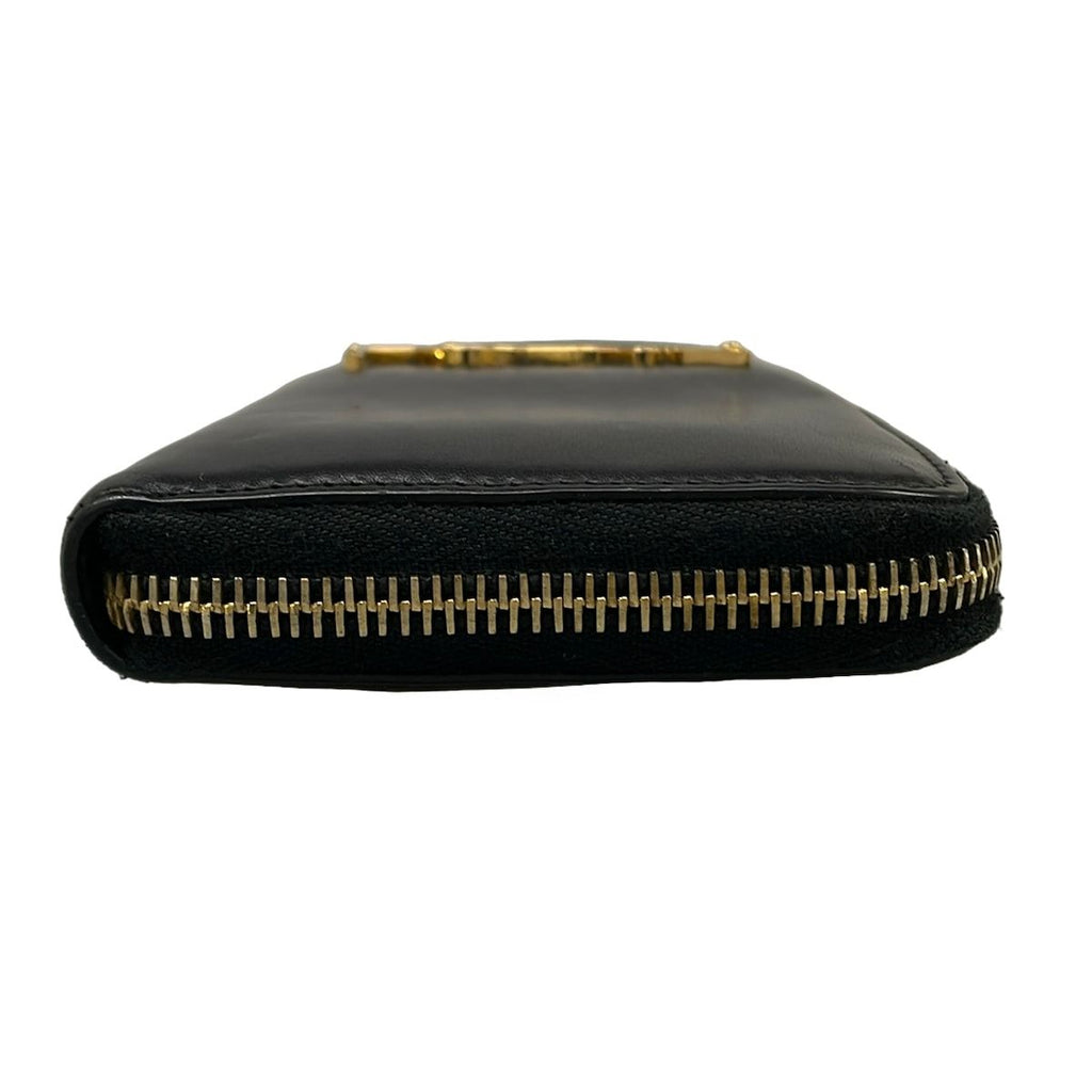 Saint Laurent Paris Wallet Black Zip Around Leather — view 9