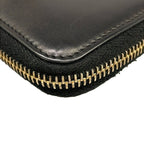 Saint Laurent Paris Wallet Black Zip Around Leather — view 7