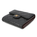 Chanel Trifold Wallet Classic Small Flap Lambskin Black — view 2