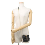 Chanel Chain Shoulder Bag Pearl Quilted CC Logo Black — view 4