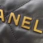 Chanel Backpack 22 Small Shiny Calfskin — view 9