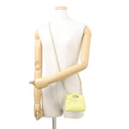 Chanel Chain Shoulder Bag CC Logo Quilted Lambskin Clutch — view 4