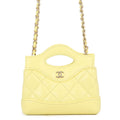 Chanel Chain Shoulder Bag CC Logo Quilted Lambskin Clutch