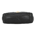 Chanel Chain Shoulder Bag 19 CC Logo Shiny Lambskin Black — view 3