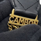 Chanel Chain Shoulder Bag Quilted CC Logo Lambskin Black — view 9