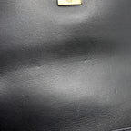 Chanel Chain Shoulder Bag Quilted CC Logo Lambskin Black — view 7