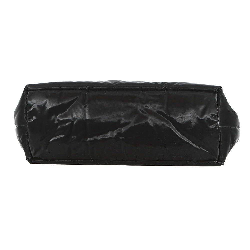 Saint Laurent Paris Tote Wide Puffer Logo Nylon Black — view 3