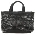 Saint Laurent Paris Tote Wide Puffer Logo Nylon Black