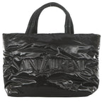 Saint Laurent Paris Tote Wide Puffer Logo Nylon Black