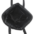 Saint Laurent Paris Tote Wide Puffer Logo Nylon Black — view 5