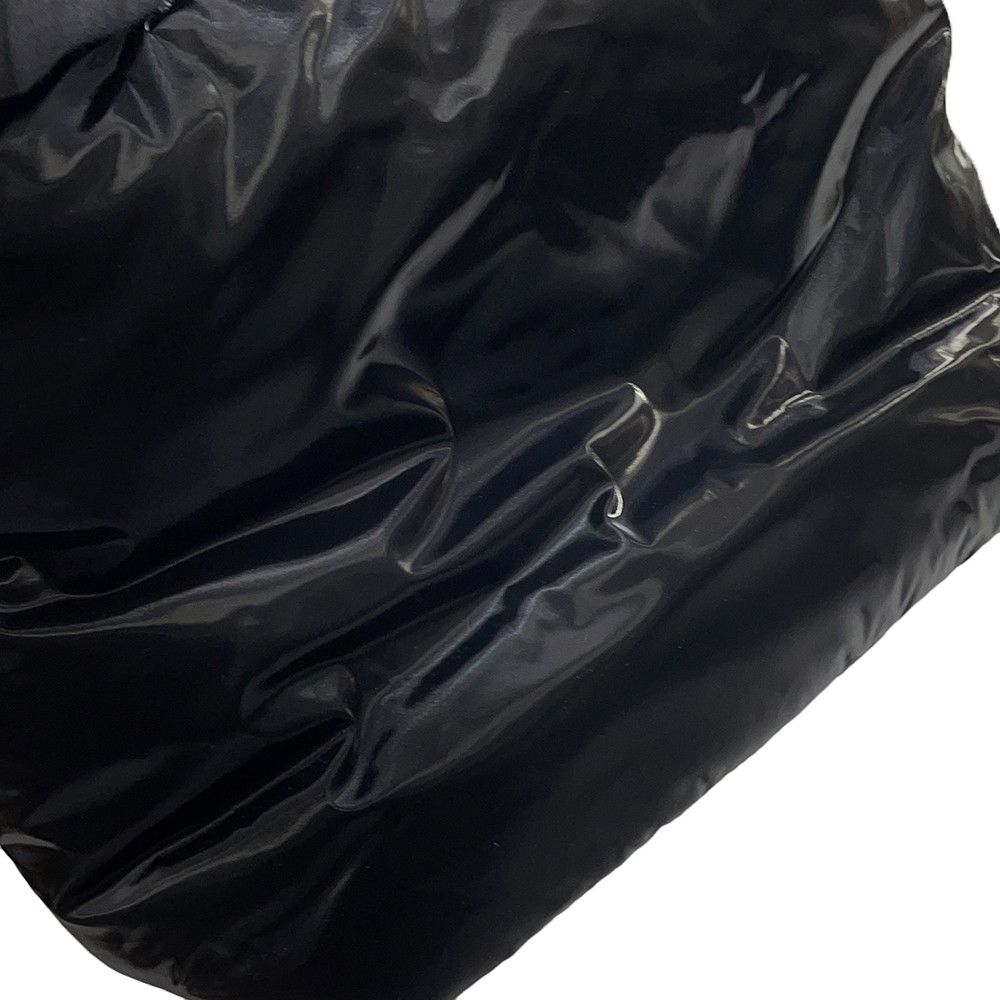 Saint Laurent Paris Tote Wide Puffer Logo Nylon Black — view 6