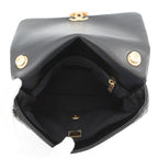 Chanel Chain Shoulder Bag Small Quilted CC Logo Lambskin Black — view 5