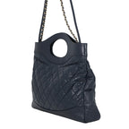 Chanel Chain Shoulder Bag 31 Quilted Large Shopping Aged Calfskin 2-Way — view 2