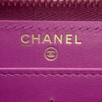 Chanel Wallet 19 Small Zip CC Logo Lambskin — view 9