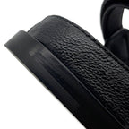 Chanel Sandals CC Logo Quilted Leather 38c Shoes Black — view 7