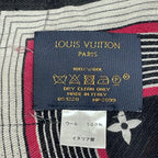 Louis Vuitton Shawl Game on Etole Noir Wool Scarf — view 2