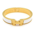 Hermes Bangle Click White Gold Bracelet