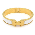 Hermes Bangle Click White Gold Bracelet