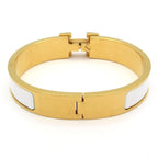 Hermes Bangle Click White Gold Bracelet — view 3