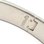 Hermes Bangle Click Silver Black Bracelet — view 4
