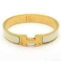 Hermes Bangle Click Gold Ivory Bracelet