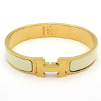 Hermes Bangle Click Gold Ivory Bracelet