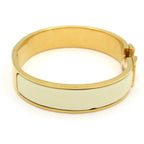Hermes Bangle Click Gold Ivory Bracelet — view 2