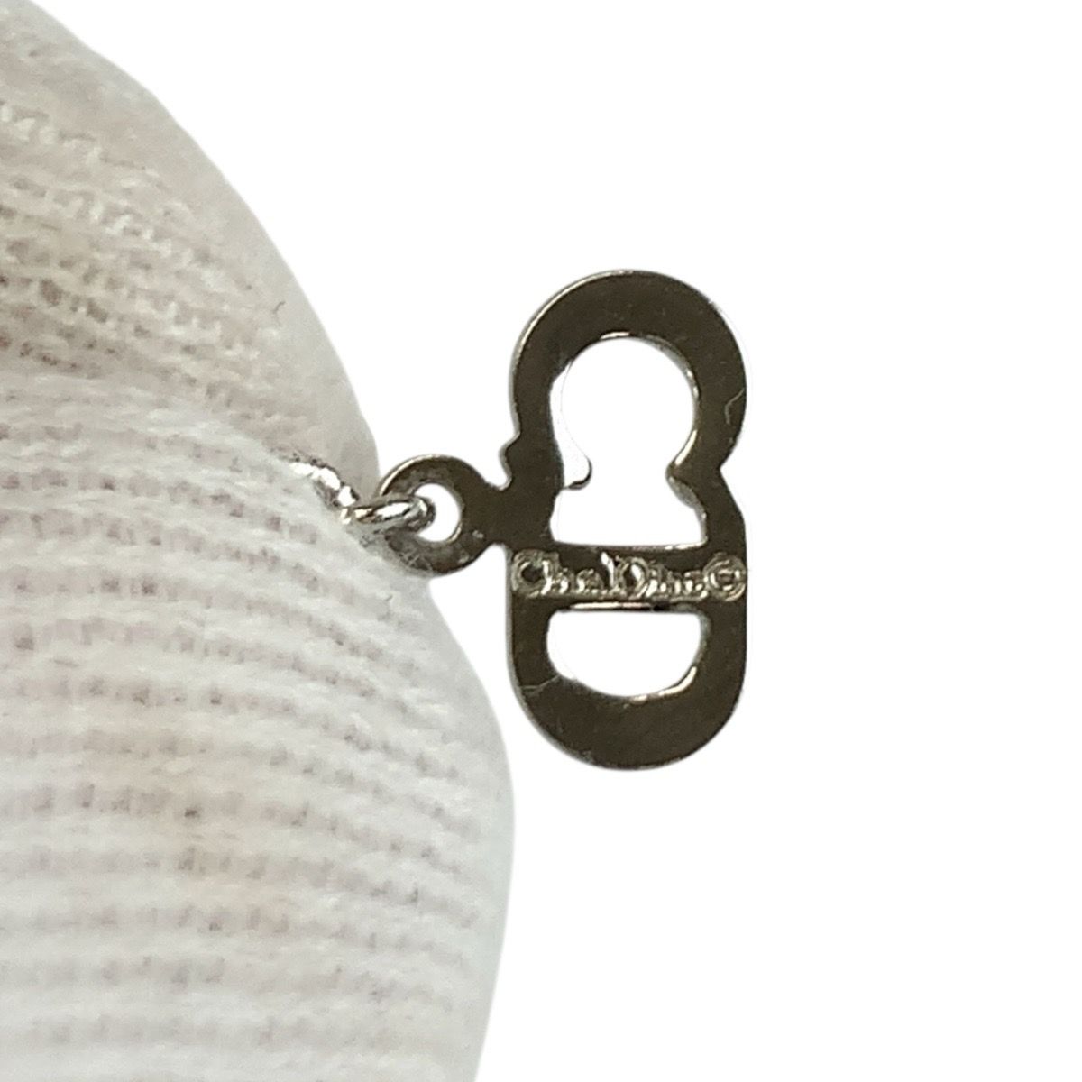Dior Vintage CD Logo Silver Plated Necklace — view 4