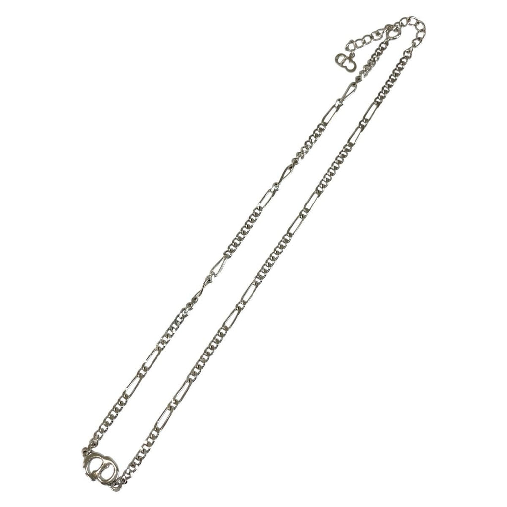 Dior Vintage CD Logo Silver Plated Necklace — view 3