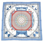 Hermes Carre 90 Chaque Rencontre Est Unique One Era Short Scarf Blue