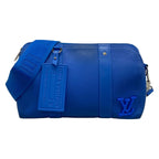 Louis Vuitton Shoulder Bag LV Aerogram City Keepall Light Blue Leather Cowhide