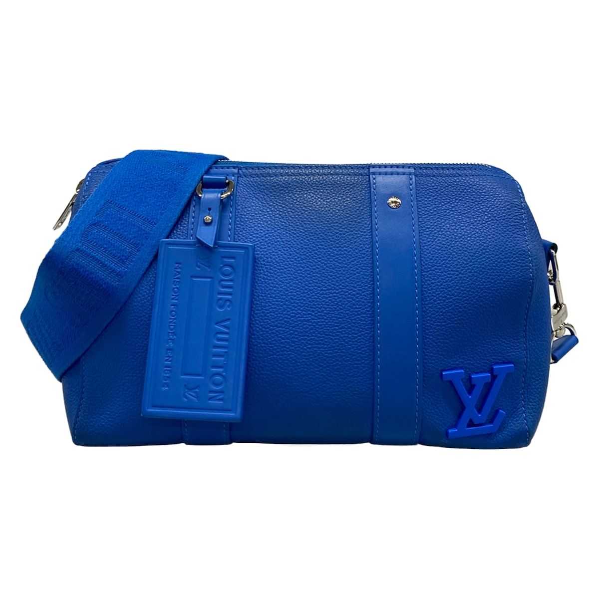 Louis Vuitton Shoulder Bag LV Aerogram City Keepall Light Blue Leather Cowhide