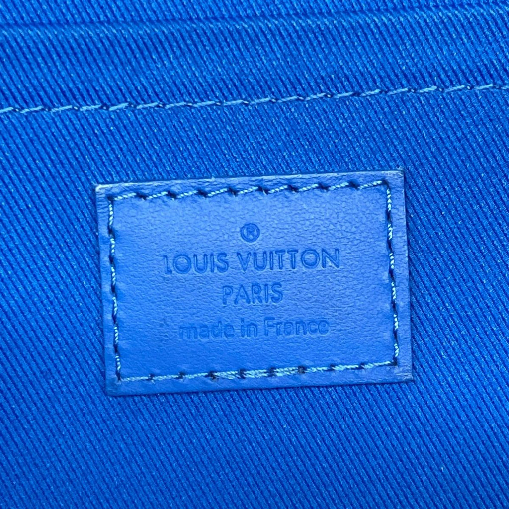 Louis Vuitton Shoulder Bag LV Aerogram City Keepall Light Blue Leather Cowhide — view 9