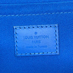 Louis Vuitton Shoulder Bag LV Aerogram City Keepall Light Blue Leather Cowhide — view 9