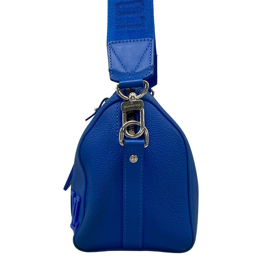 Louis Vuitton Shoulder Bag LV Aerogram City Keepall Light Blue Leather Cowhide — view 4