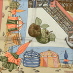 Hermes Scarf Silk Carre 90 Charmes Des Plages Normandes Normandy Coast Charm — view 4