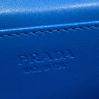 Prada Shoulder Bag Blue with Detachable Strap Leather — view 9