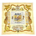 Hermes Carre 90 in Salzburg Yellow Orange Scarf Silk