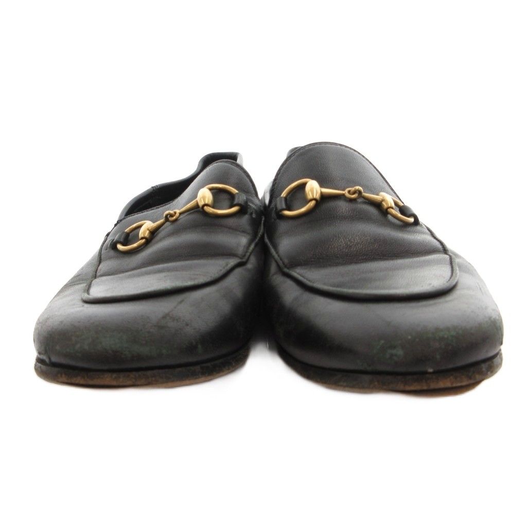 Gucci Horsebit Loafers Shoes Leather 36.5 Black — view 4