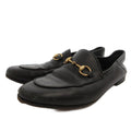 Gucci Horsebit Loafers Shoes Leather 36.5 Black