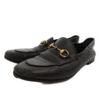 Gucci Horsebit Loafers Shoes Leather 36.5 Black