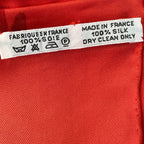 Hermes Carre 90 Concerto Red Silk 100% Scarf — view 8