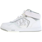 Dior Mid Top Sneakers Oblique White