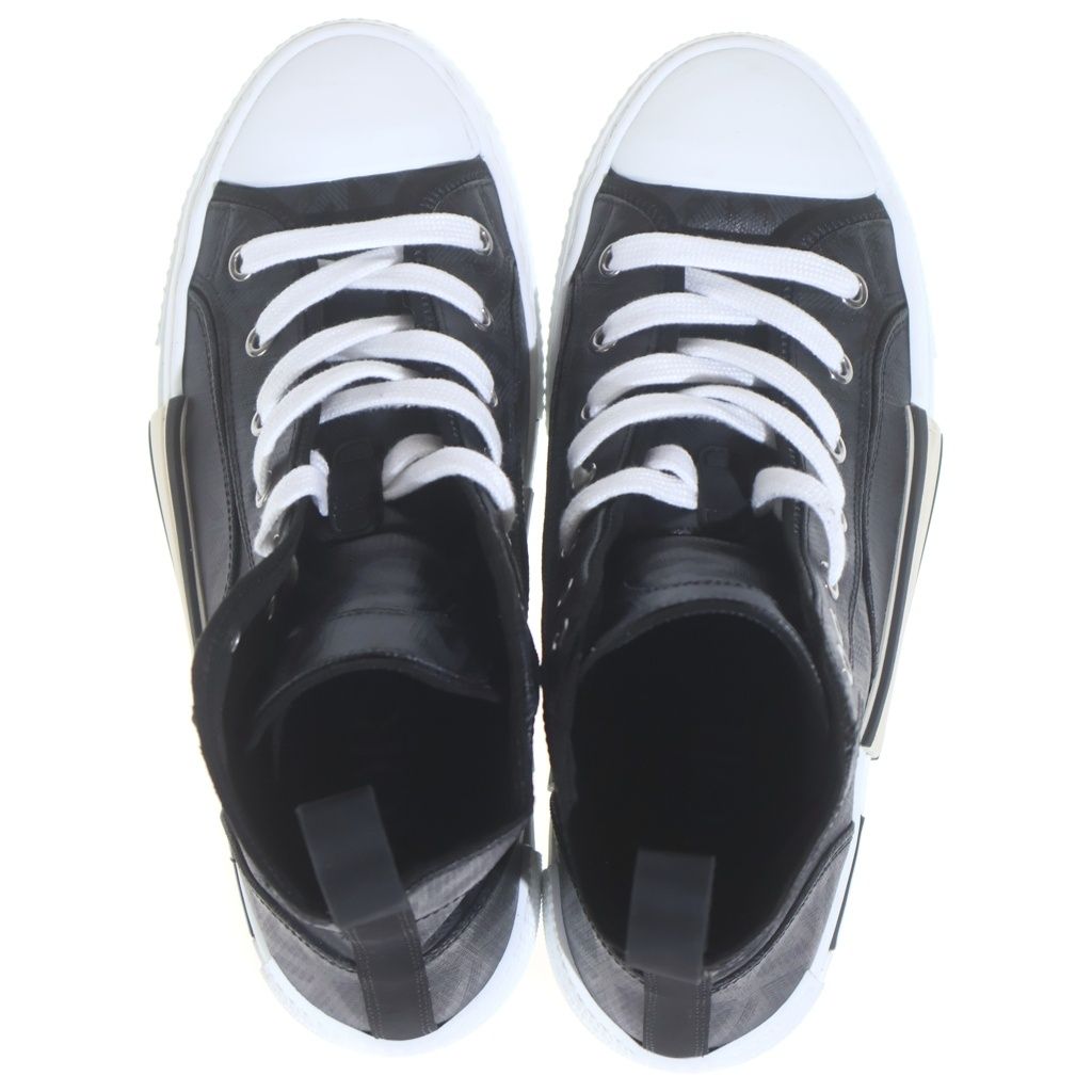 Dior League High Top Sneakers Black White — view 4