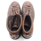 Louis Vuitton Leather Lace Up Short Boots Brown — view 4