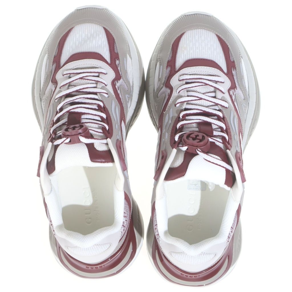 Gucci 2.0 Interlocking Low Cut Sneakers Gray Wine — view 4