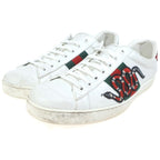 Gucci Ace Sherry Line Snake Low Cut Sneakers White — view 2